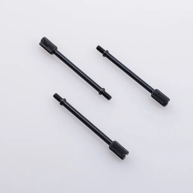 black oxide knurled rod pins