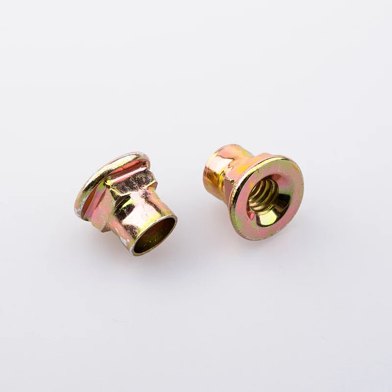 color zinc plated square neck t nuts