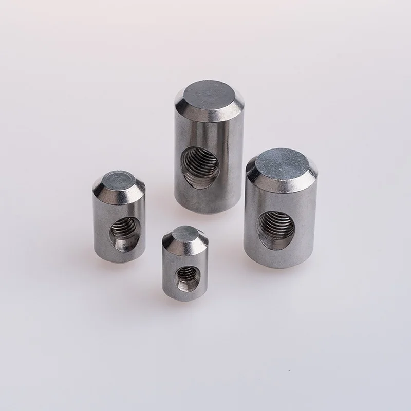 custom cnc machined stainless steel barrel nuts
