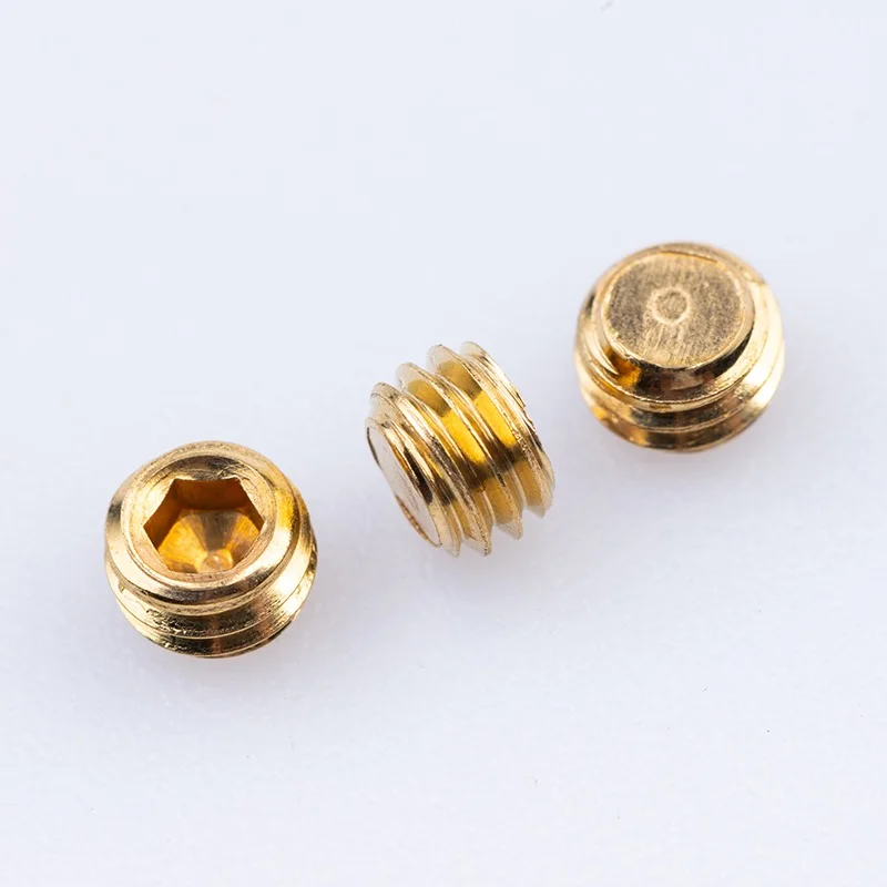 custom brass set screws